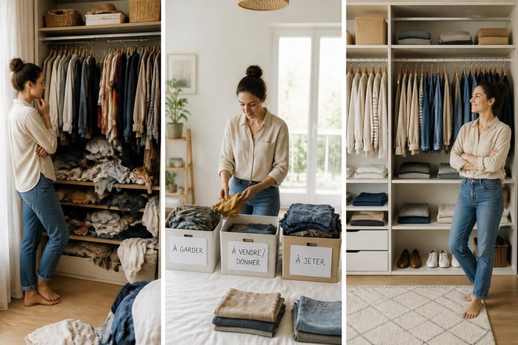 Désencombrer son dressing en 3 étapes