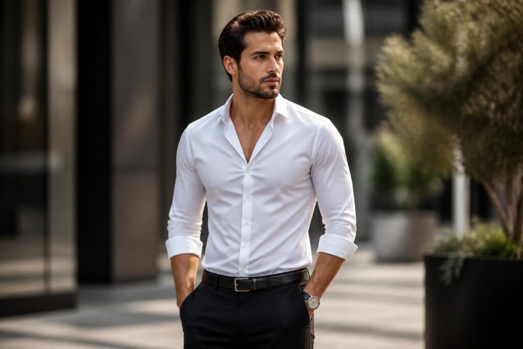 Chemise cintrée blanche homme : conseils pour bien la porter