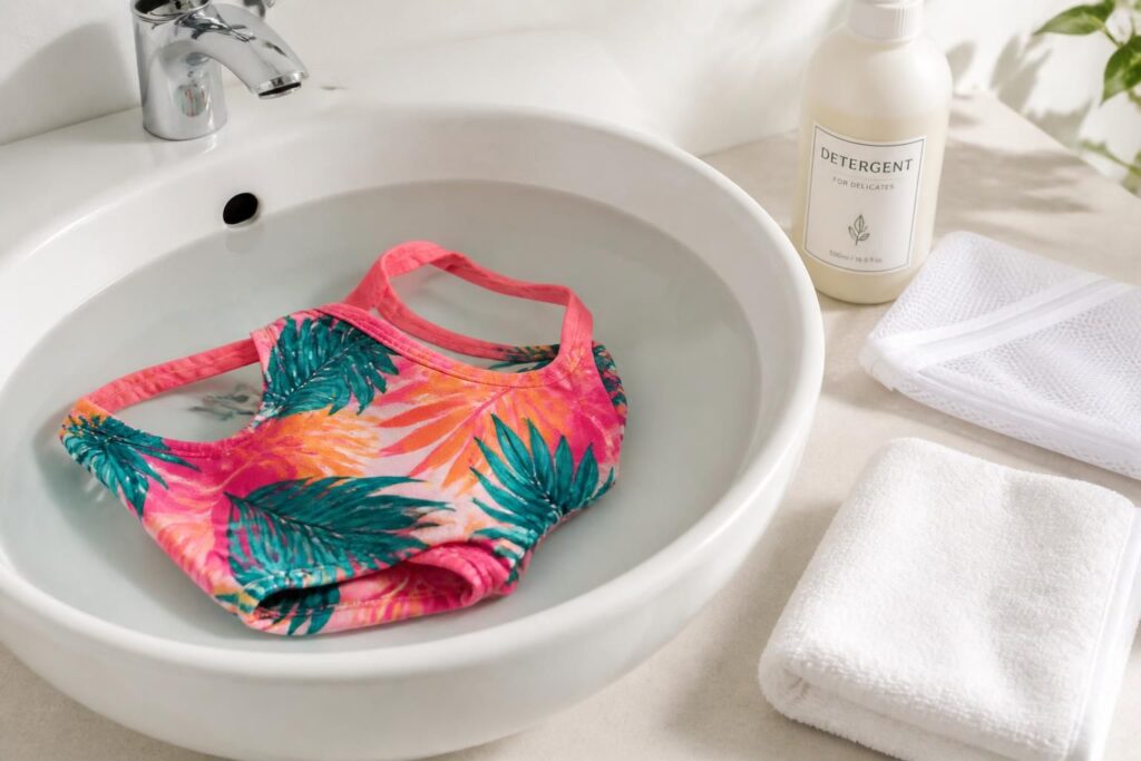 découvrez nos astuces pour laver votre maillot de bain tout en préservant ses couleurs éclatantes et son élasticité, afin de prolonger sa durée de vie.