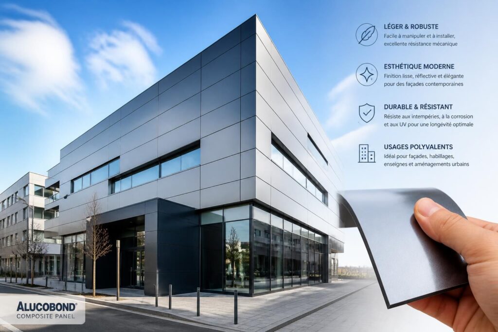 découvrez les usages variés et les avantages du panneau composite alucobond, un matériau léger, durable et esthétique idéal pour la construction et la décoration.