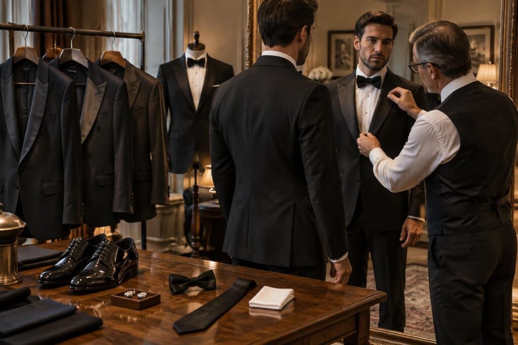 Smoking homme, choisir coupe, revers et accessoires